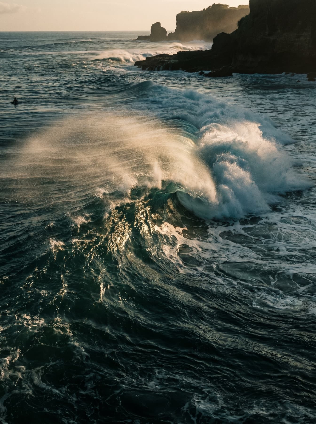 Surf break.